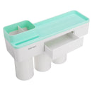 Magnetic Toothbrush Holder Toothpaste Dispenser Bathroom Organizer Storage 2/3 Cup Toothbrush Squeezer
