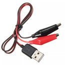 10 Pcs DANIU  60CM Crocodile Test Clips Clamp to USB Male Connector Power Adapter Cable Wire