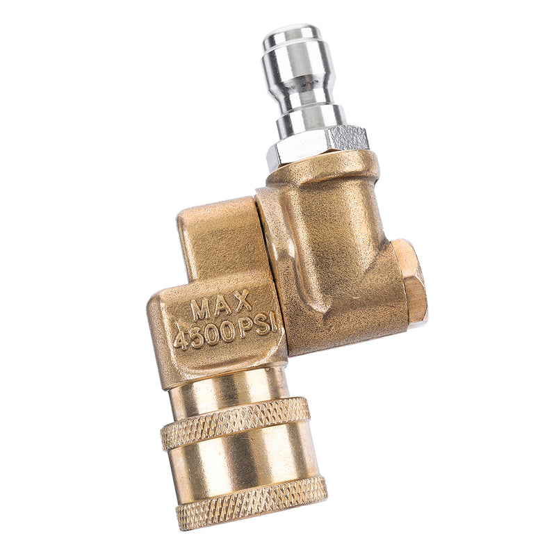 5pcs 2.0 GPM High Pressure Washer Spray Nozzle Tips with Connector 1/4 Inch Quick-connect 4500PSI 90 Rotary Connector