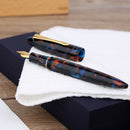 Moonman M100 Acrylic Resin Creative Fountain Pen Schmidt Converter and Fine Nib 0.5mm Ink Pen Gold Trim Writing Gift Pen