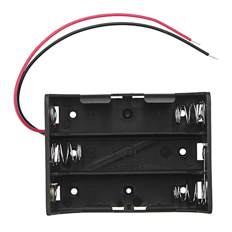 20pcs DC 11.1V 3 Slot 3 Series 18650 Battery Holder Box Case With 2 Leads And Spring