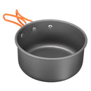 8Pcs Camping Aluminum Pot Bowl Portable Outdoor Picnic Cooking Pan Set Cookware