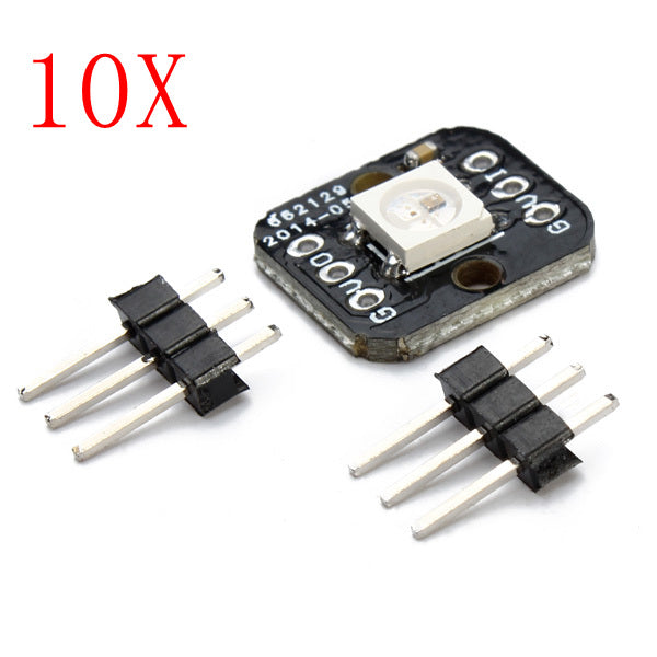 10Pcs One Bit WS2812B Serial 5050 Full Color LED Module For