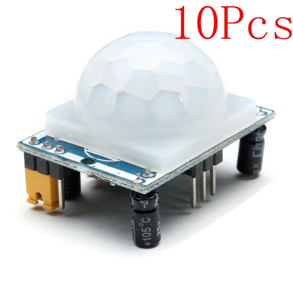 10Pcs HC-SR501 Human Infrared Sensor Module Including Lens