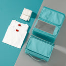 Portable Travel Removable Large Capacity Space Saving Hanging Cloth Storage Bag Canvas Cloth Closet