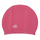 Unisex Waterproof Silicone Stretch Swim Hat Swimming Long Hair Cap Rose X7B5