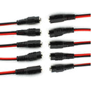 50Pcs 12V Female DC Power Socket Jack Plug Wire Connector Cable CCTV DC 5.5  x 2.1mm