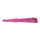 Chinese Dance Party Wedding Lace Flower Folding Hand Held Flower Fan (Rose  O4M7