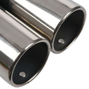 Universal Car Vehicle Exhaust Muffler Steel Tail Pipe:Bending Double Tube(s