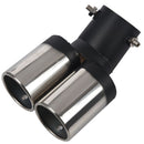 Universal Car Vehicle Exhaust Muffler Steel Tail Pipe:Bending Double Tube(s