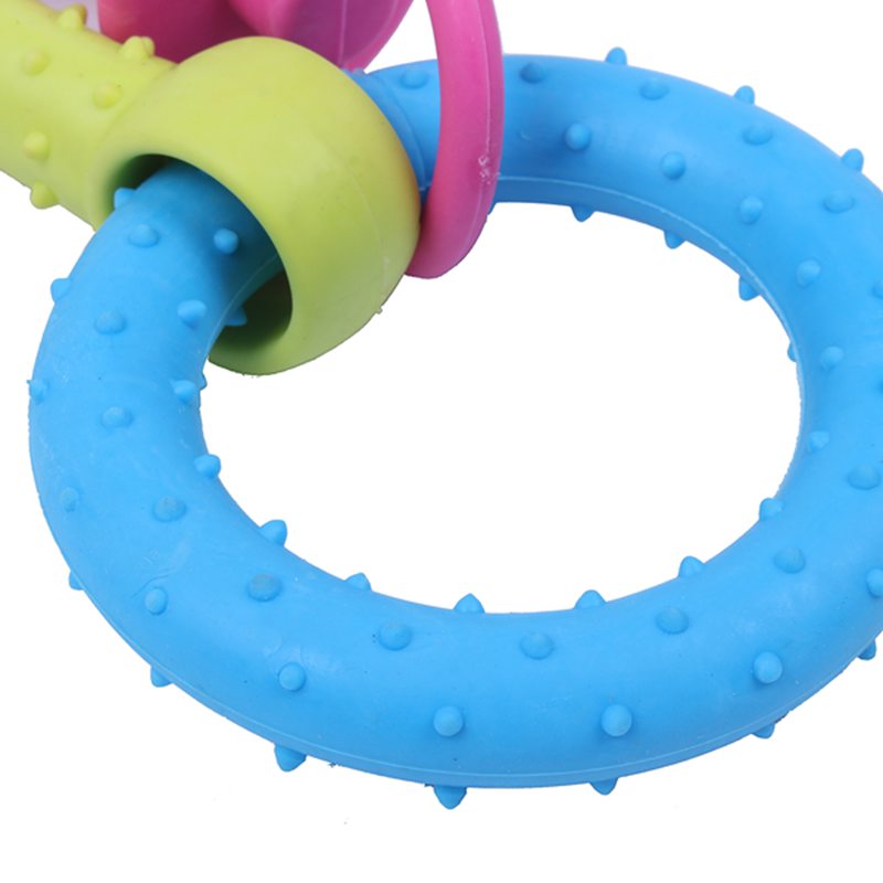 Rubber Pet Dog Puppy Healthy Dental Teeth Cleaning Gums Chew Bone Play Trai