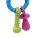 Rubber Pet Dog Puppy Healthy Dental Teeth Cleaning Gums Chew Bone Play Trai F4I1