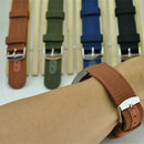 Waterproof Watch Band Mens Army Military Nylon Canvas Wrist Bracelet Strap Replacement