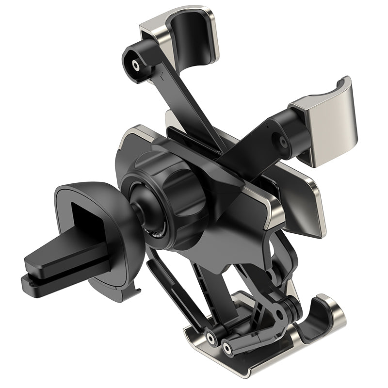 HOCO Metal Gravity Linkage Automatic Lock Air Vent Car Phone Holder Car Mount for 4.0-6.5 Inch Smart Phone for iPhone 11 for Samsung Note 10 for Xiaomi Mi9 Redmi Note 8