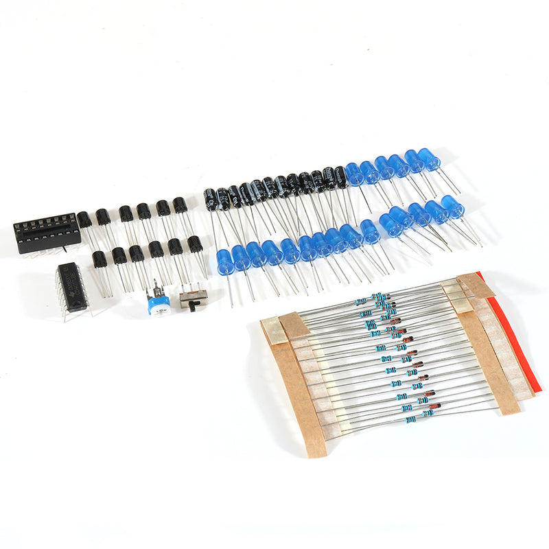 3pcs DIY Gradient LED Flash Light Production Kit Electronic 4017NE555 Soldering Training Parts