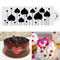 Heart Side Cake Stencil Fondant Designer Decorating Craft Cookie Baking Tool