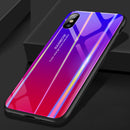 Bakeey Laser Gradient Tempered Glass Protective Case For iPhone XR/XS/XS Max