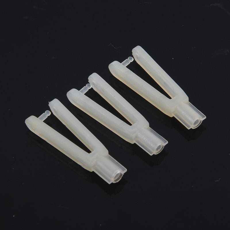 6pcs 2mm Dia Push Rod RC Plane Boat Car Rudder Servo Nylon Clevis Clip Whit N8R4
