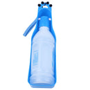 350ml Pet Dog Cat Plastic Water Dispenser Food Dish Feeder Blue+White R3N6