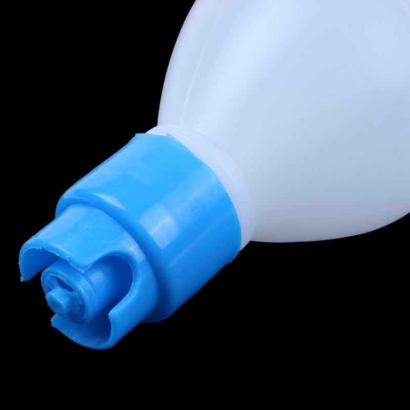 350ml Pet Dog Cat Plastic Water Dispenser Food Dish Feeder Blue+White R3N6