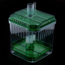 Plastic Square Fish Tank Aquarium Filter Bottom Box Transparent Green