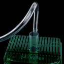 Plastic Square Fish Tank Aquarium Filter Bottom Box Transparent Green