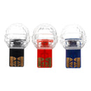 Mini RGB LED Disco Party Light Ball Mobile Phone USB Sound Control Crystal Magic Lamp For Car Hime Christmas