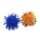 100 pcs Mini Colorful Sparkly Glitter Tinsel pompon Balls Toys Dog Cat Bird