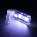 8CM Crystal LED Aquarium Light Clip on Plant Grow Fish Tank Lighting Lamp AC220V