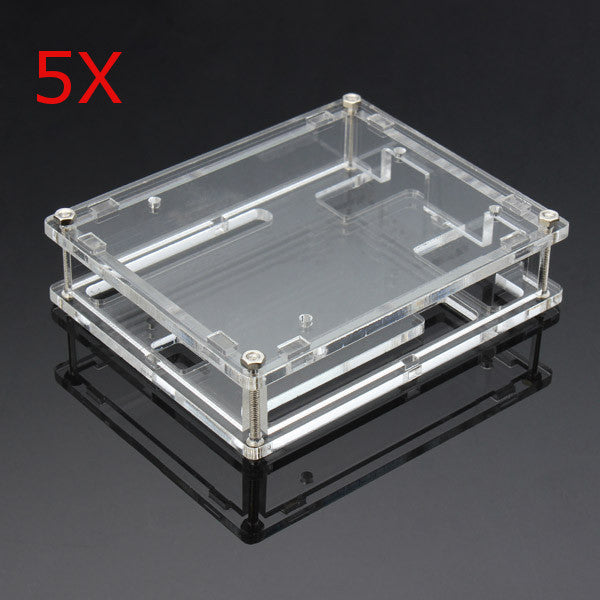 5Pcs Transparent Acrylic Shell Box For  UNO R3 Module Case