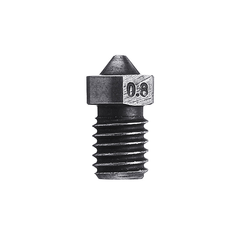 3pcs 1.75mm 0.8mm V6 Hardened Steel Nozzle For J-Head Hotend Extruder 3D Printer Part