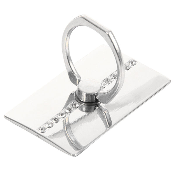 360 Rotation Finger Grip Ring Holder Stand for Universal Mobile Phone silve X5A1