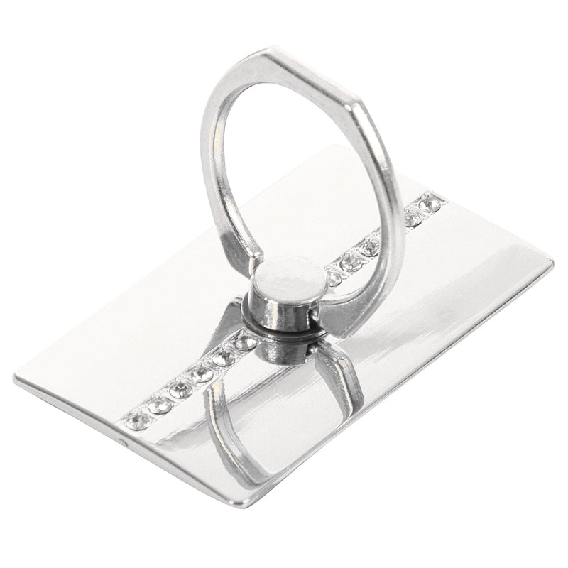 360 Rotation Finger Grip Ring Holder Stand for Universal Mobile Phone silve X5A1