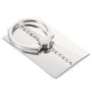 360 Rotation Finger Grip Ring Holder Stand for Universal Mobile Phone silve X5A1