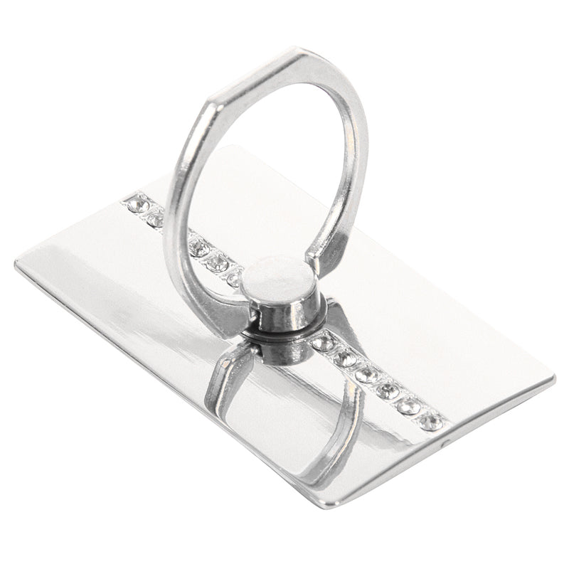 360 Rotation Finger Grip Ring Holder Stand for Universal Mobile Phone silve X5A1