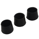Rubber Furniture Crutch Feet Stool Chair Leg Tip Pad 12Pcs Black C8D2