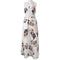 Women's New Fashion Summer Floral Print Halter Chiffon Long Dress Backless  P8D2
