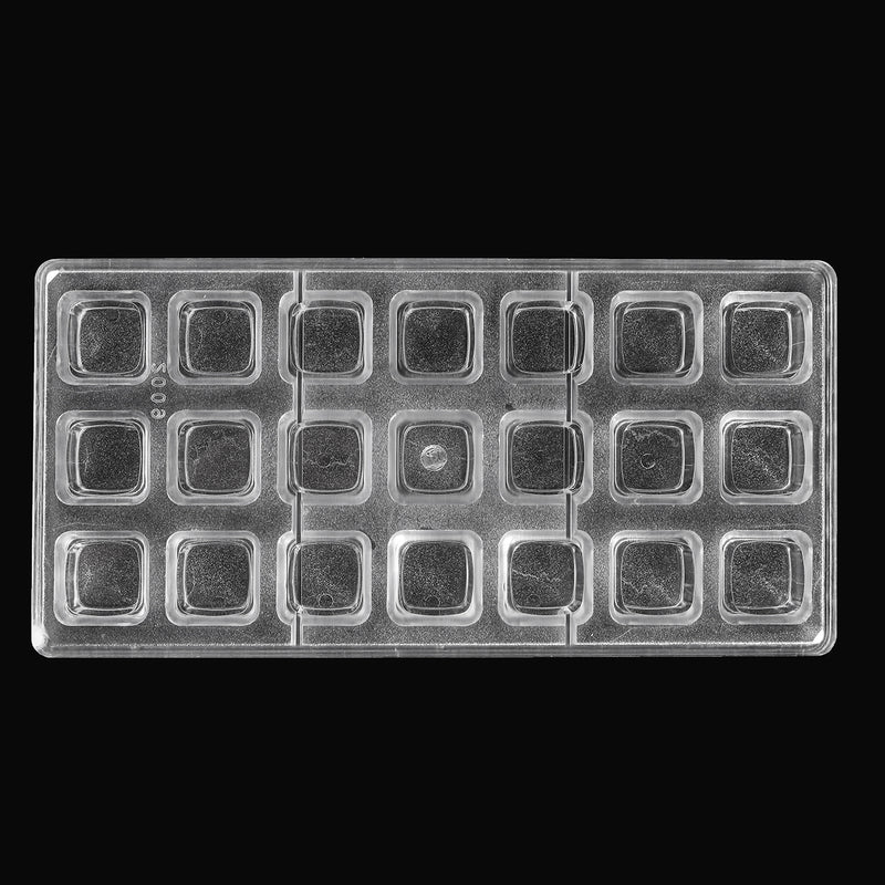 21 Cups Squares Shaped PC DIY Chocolate Mold Candy Pudding Ice Jelly Mould