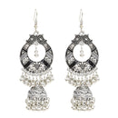 Bohemian Tassel Earring Hallow Bell Drop Earrings Retro Sliver Earrings for Women