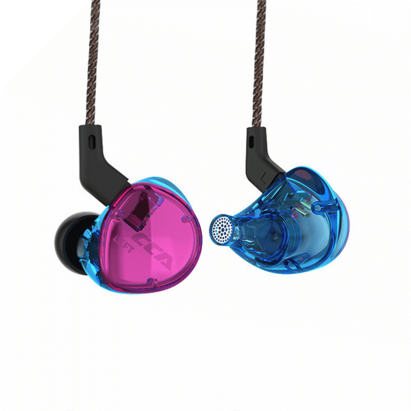 CCA C04 3.5mm In Ear Balanced Armature Dynamic Dual Drivers Earphone HiFi Music Sports With Mic Detachable Cable