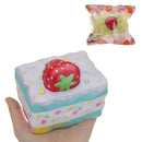 Kiibru Strawberry Mousse Cake Squishy 10*8*8.5CM Licensed Slow Rising With Packaging Collection Gift