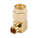 20x SMA male plug right angle 90 deg Semi Rigid cable RG402.141 inch RF Con