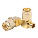 20x SMA male plug right angle 90 deg Semi Rigid cable RG402.141 inch RF Con