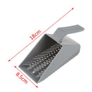 Aquarium Fish Tank Gravel Sand Scoop Shovel Scraper Cleaning Pan Gray