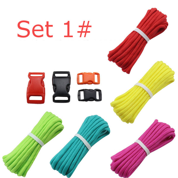 Zanlure S4 DIY Braided Rope Hand Weaving Bracelet Kits DIY Paracord Lanyard With 4 Buckle For EDC Collections
