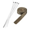 4.5m x 25mm Titanium Header Exhaust Heat Wrap Tape Protection with Stainless Steel Zip Ties