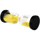 1 Yellow Glass + Sand 10 minute tick time Hourglass With packaging 13*4.3cm J4X4
