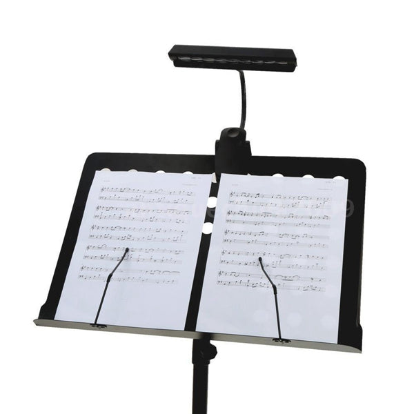 Portable 10 LED Clip-on Orchestra Piano Music Stand Table Light Flexible Reading Lamp