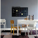 Blackboard Wall Stickers This Month Schedule Timetable DIY Calendar Wall Decal Home Decor