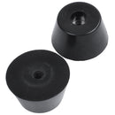 Rubber Cabinet Amplifier Speaker Feet Pad Base 40mm x 22mm 8Pcs Black P9B3